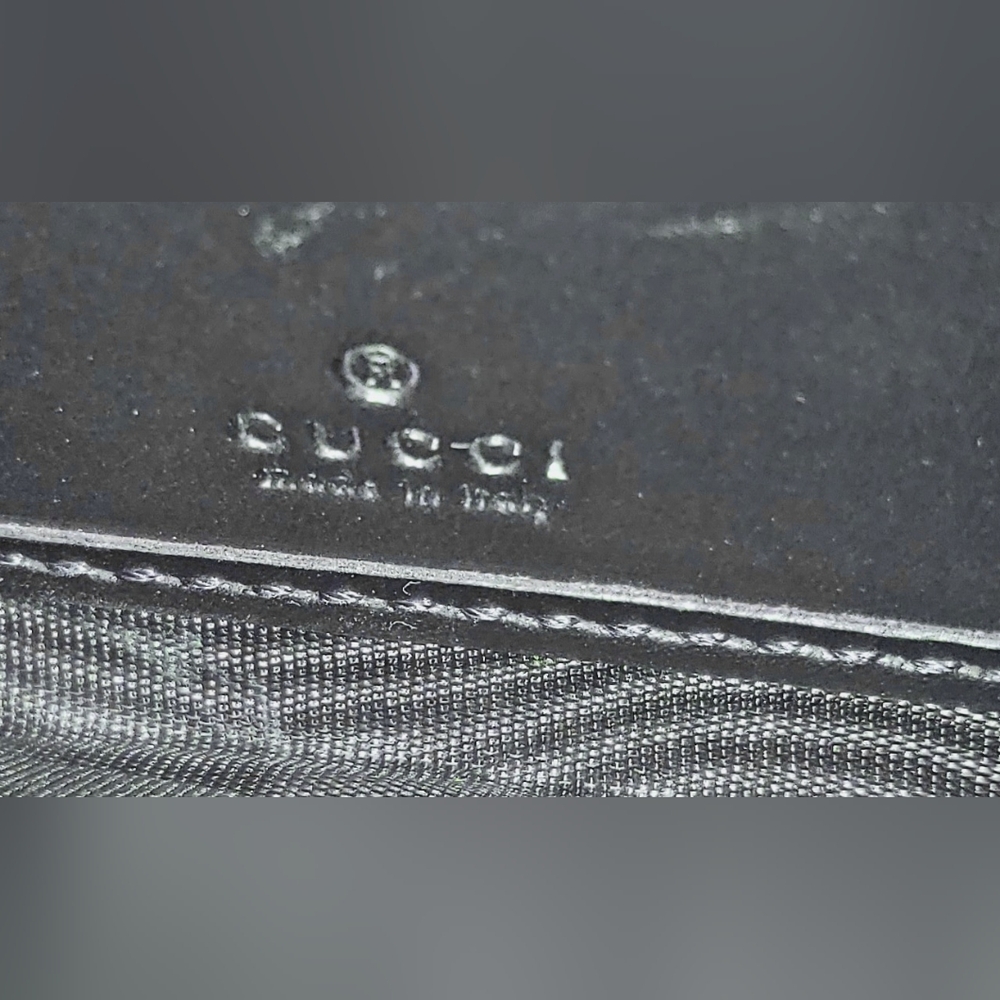 Gucci Black Guccissima Ziparound Leather Wallet - Picture 8 of 8